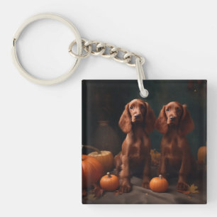 Llavero Cachorro Setter Rojo Irlandés Delicia de Otoño Cal