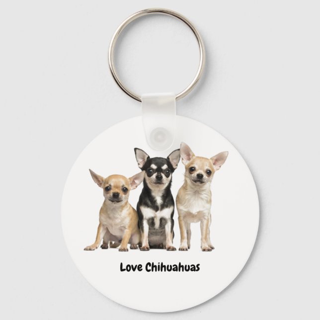 Llavero Cachorros de Chihuahua (Anverso)