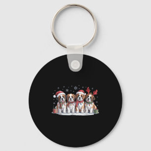 Llavero Cachorros de Navidad San Bernardo Amantes de Perro