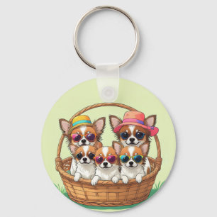 Llavero Cachorros divertidos de Chihuahua