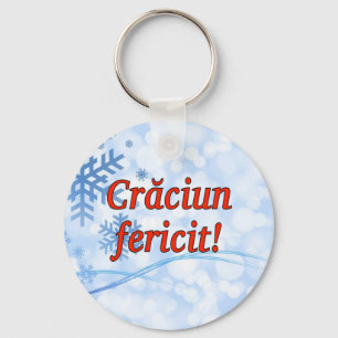 Llavero ¡Căciun fericit! Feliz Navidad en rumano