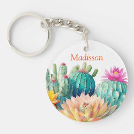 Llavero Cacti Y Suculento Con Nombre