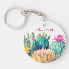 Llavero Cacti Y Suculento Con Nombre