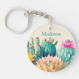 Llavero Cacti Y Suculento Con Nombre