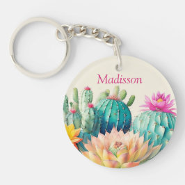 Llavero Cacti Y Suculento Con Nombre