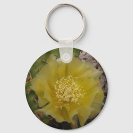 Llavero Cactus Amarillo en Flor