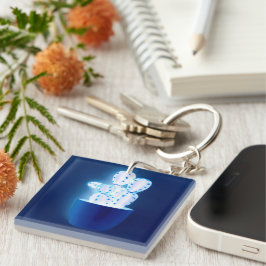 Llavero Cactus azules