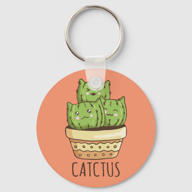 Llavero Cactus Cats (Anverso)