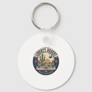 Llavero Cactus del Desierto Patriótico Patriótico Libertad