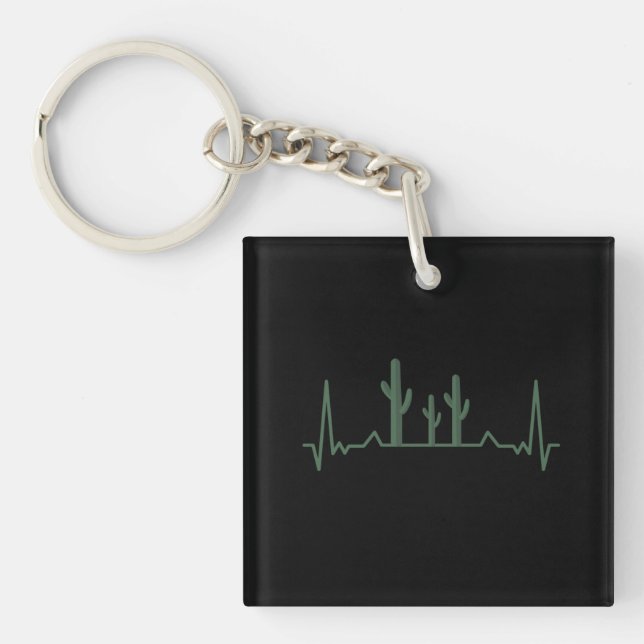 Llavero Cactus Heartbeat (Frente)