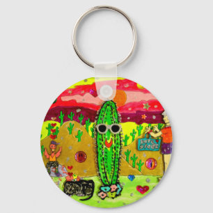 Llavero cactus hinchado