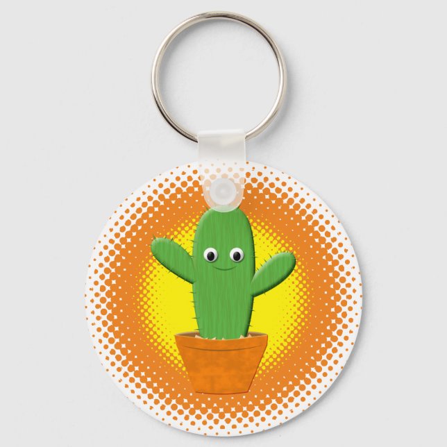 Llavero Cactus Personalizado Cute (Anverso)