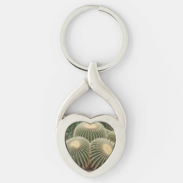 Llavero Cactuses Heart Keychain (Anverso)