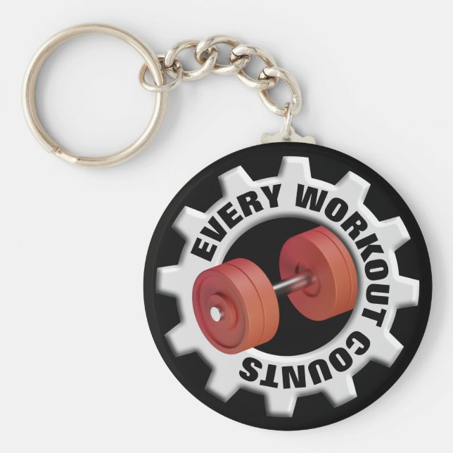 Llavero Cada entrenamiento cuenta - Tornillos rojos (Frente)