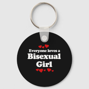 Llavero Cada uno ama una camiseta bisexual del chica