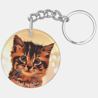Llavero Cadena acrílica dulce Nessy Kitty (de dos lados)