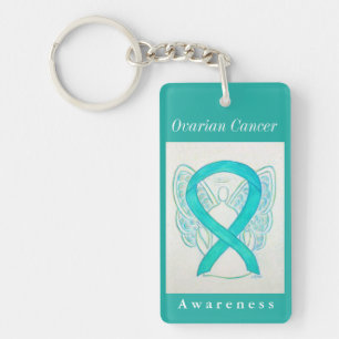 Llavero Cadena Angel de Cáncer de Ovario