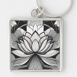 Llavero Cadena Art Deco Lotus