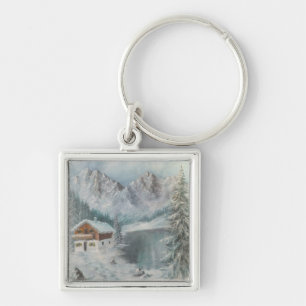 Llavero Cadena clave Ann Hayes Pintando Sueño de Nieve Báv