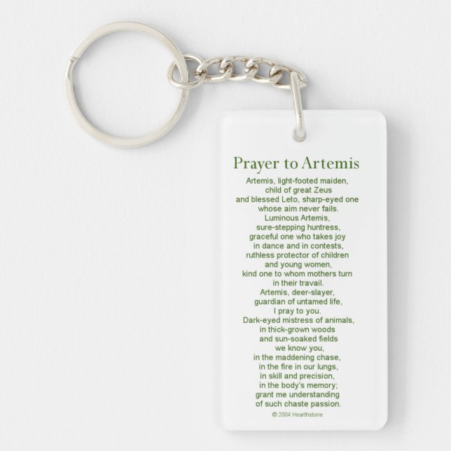 Llavero Cadena clave Artemis (Frente)