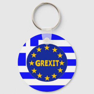 Llavero Cadena clave Bandera griega Grexit de la UE