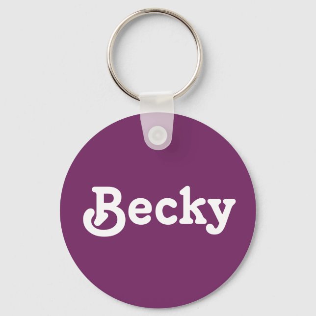 Llavero Cadena clave Becky (Anverso)