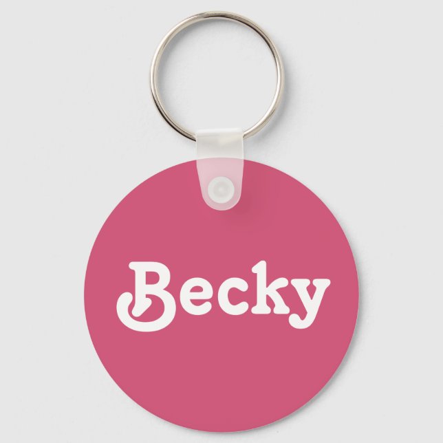 Llavero Cadena clave Becky (Anverso)
