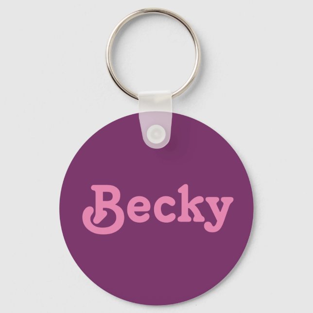 Llavero Cadena clave Becky (Anverso)