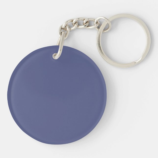 Llavero Cadena clave con fondo azul de país (Atrás)