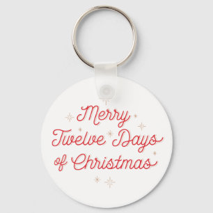 Llavero Cadena clave de 12 días de Navidades