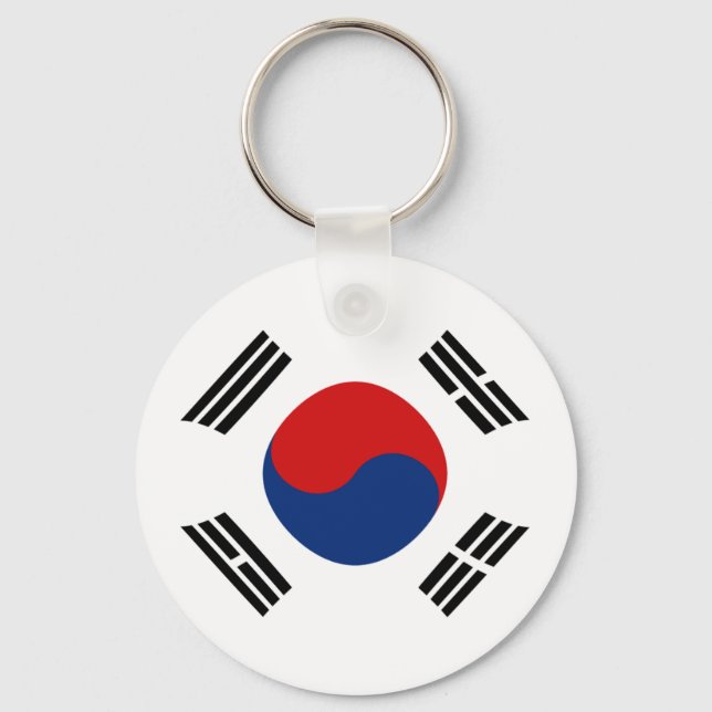 Llavero Cadena clave de bandera de Corea del Sur (Anverso)