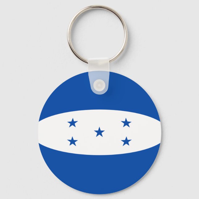 Llavero Cadena clave de bandera de Honduras (Anverso)