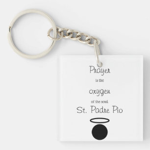 Llavero Cadena clave de cotización de San Padre Pío
