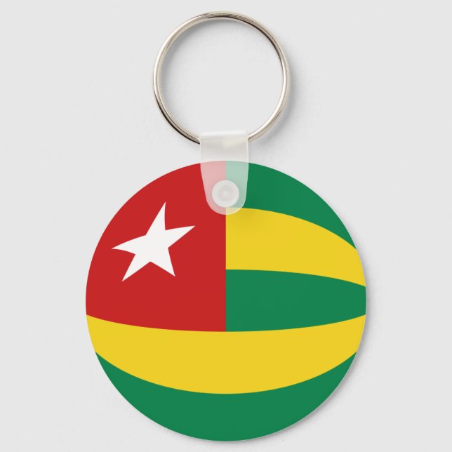 Llavero Cadena clave de la bandera de Togo (Anverso)