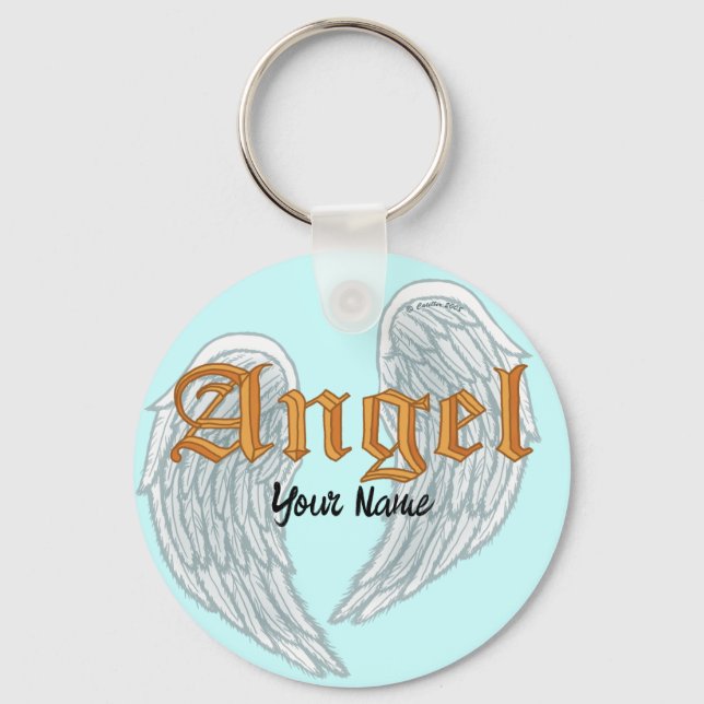 Llavero Cadena clave de las Alas del Ángel Cristiano (Anverso)