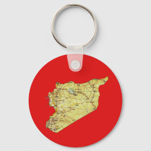 Llavero Cadena clave de mapas de Siria