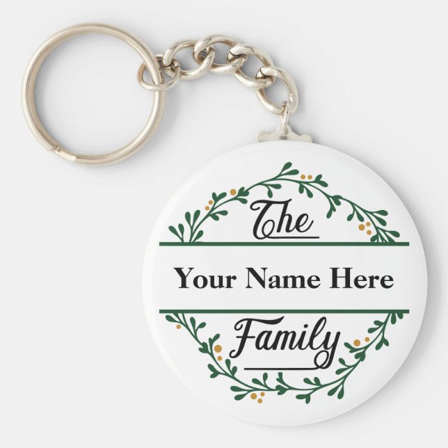 Llavero Cadena clave de Navidades de Personalizable (Frente)