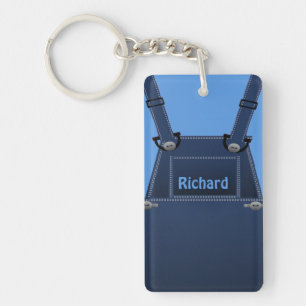 Llavero Cadena clave de Personalizado de la Folk Blue del 