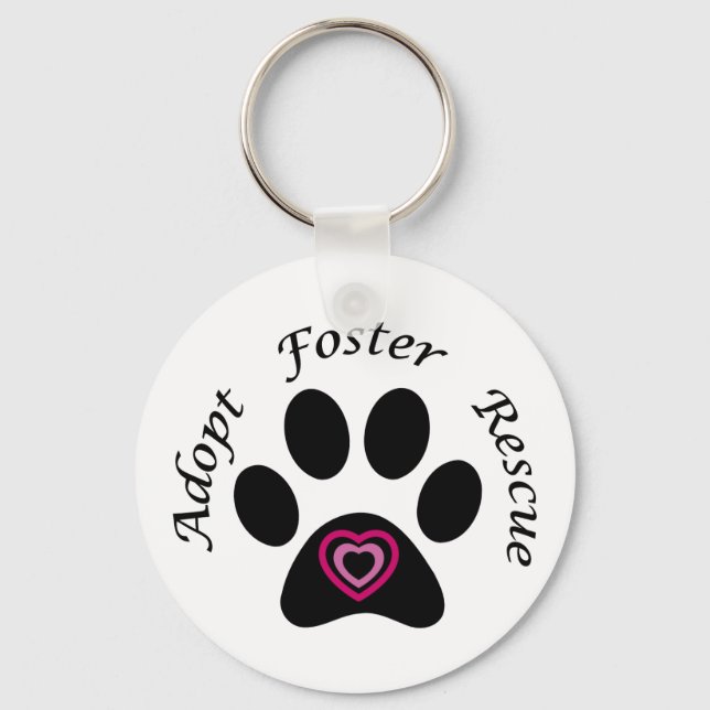 Llavero Cadena clave de rescate animal (Anverso)