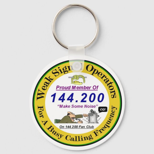 Llavero Cadena clave del logotipo de señalización débil (Anverso)