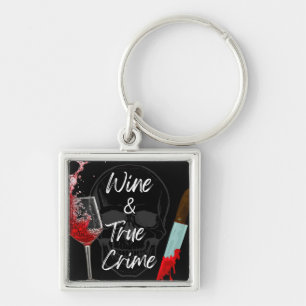 Llavero Cadena clave del vino y el verdadero crimen
