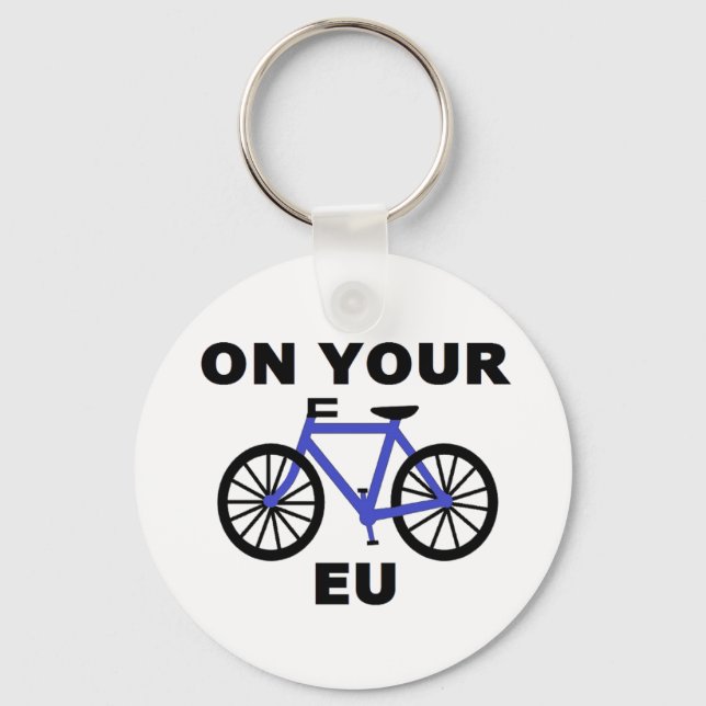 Llavero Cadena Clave En Su Bicicleta UE (Anverso)
