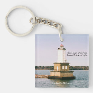 Llavero Cadena clave Keweenaw Waterway Entrance Lights