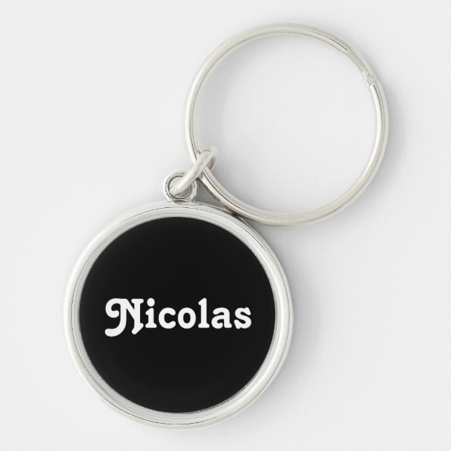 Llavero Cadena clave Nicolas (Frente)
