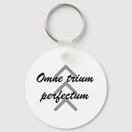 Llavero Cadena clave "Omne trium perfectum"