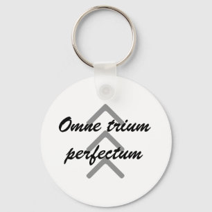 Llavero Cadena clave "Omne trium perfectum"
