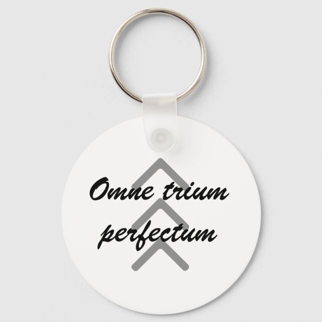 Llavero Cadena clave "Omne trium perfectum" (Anverso)
