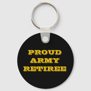 Llavero Cadena clave orgullosa de retierre del ejército