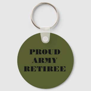 Llavero Cadena clave orgullosa de retierre del ejército
