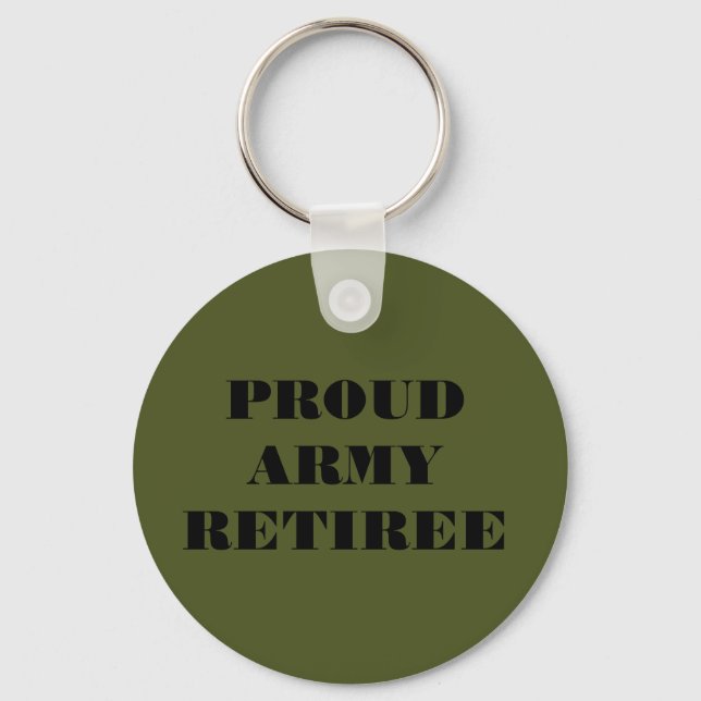 Llavero Cadena clave orgullosa de retierre del ejército (Anverso)
